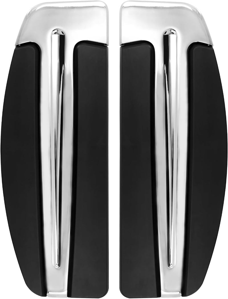 CARGLETRUE Motorcycle Driver Rider Floorboard Front Foot Pegs Fit For Harley Touring Road King Electra Street Road Glide 1986-2025 Trike 2008-2025 Softail FL 1986-2017 FLD 2012-2016 Chrome - Image 1